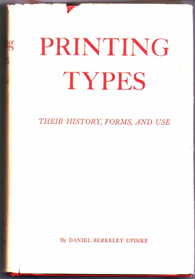Printing Types dust jacket
